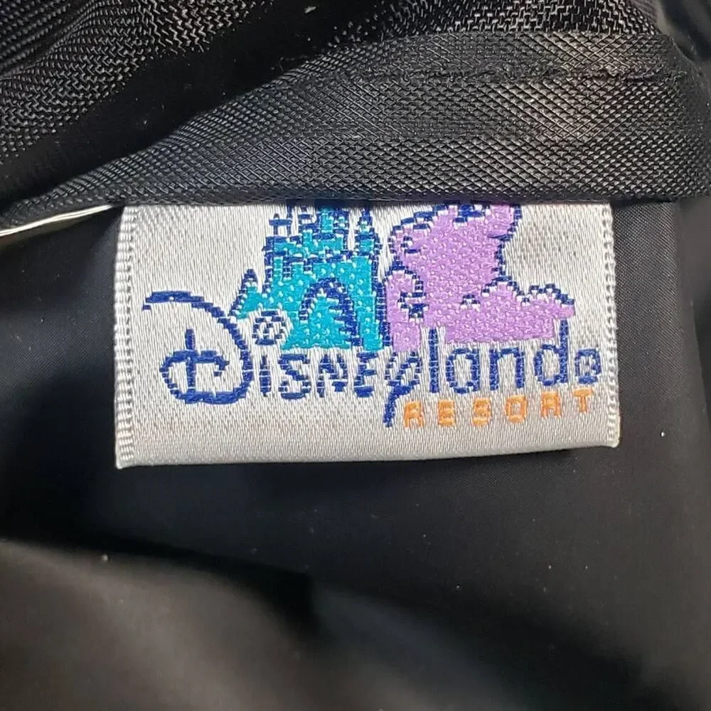 Disneyland Resorts Mickey Mouse Logo Sling Bag Metallic Silver Heavy‎ Duty Nylon